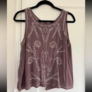 Wet Seal Mauve Open Back Tank Top Size L